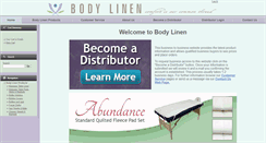 Desktop Screenshot of bodylinen.com